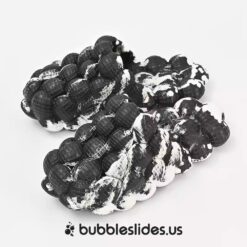 Negro Mezcla Blanco Bubble Slides