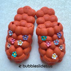 Flor Diseño Naranja Bubble Slides