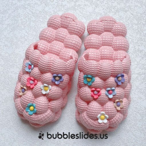 Blossom Design Pink Bubble Slides