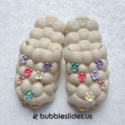 Diseño Flor Beige Arena Bubble Slides
