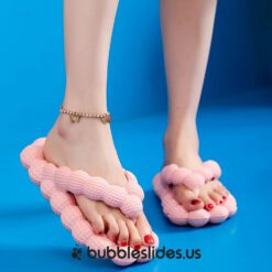 Chanclas rosa Bubble Slides