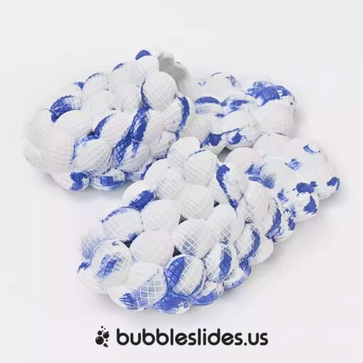 Contraste de couleur blanc et bleu Bubble Slides