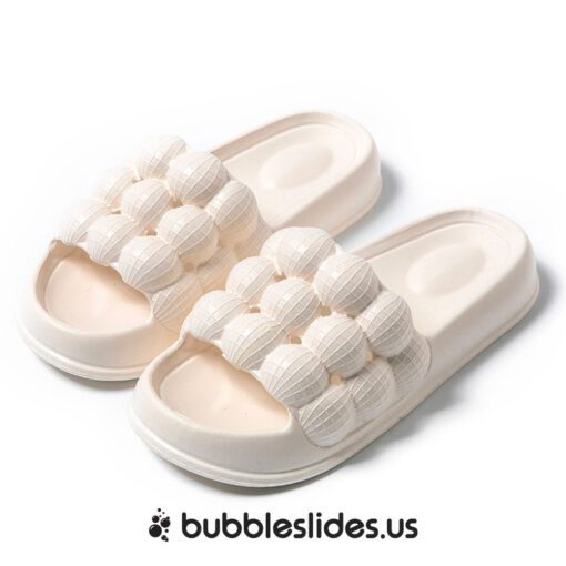 White Bubble Slides Bathroom Non-Slip