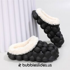 Black Bubble Slides Winter Warmer Edition