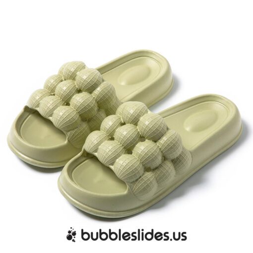 Olive Bubble Slides Bathroom Non-Slip